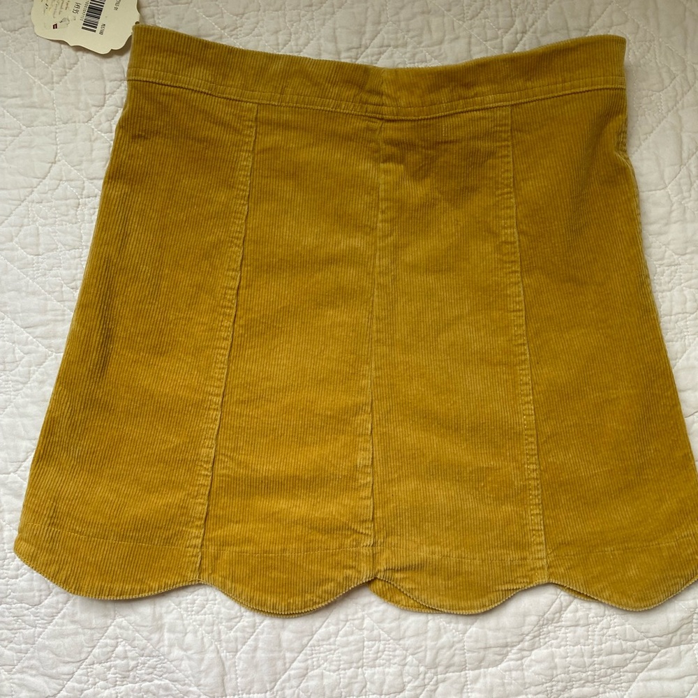 Brand new yellow mustard skirt